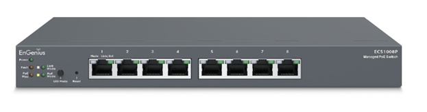 ECS5512FP: Cloud 8-Port 10 Gigabit PoE Switch